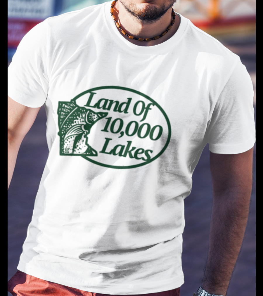 Land Of 10000 Lakes Fish Minnesota T-Shirt
