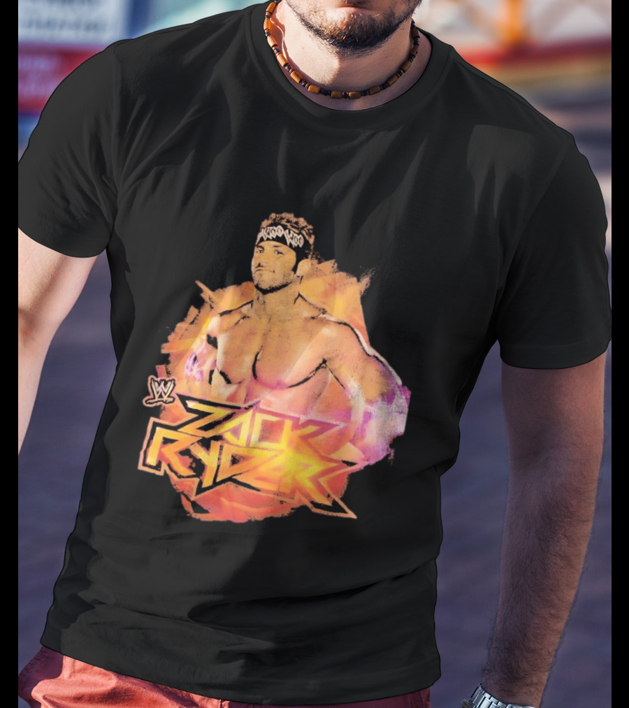 Zack Ryder WWE Woo Woo Woo Headband Wrestler T-Shirt
