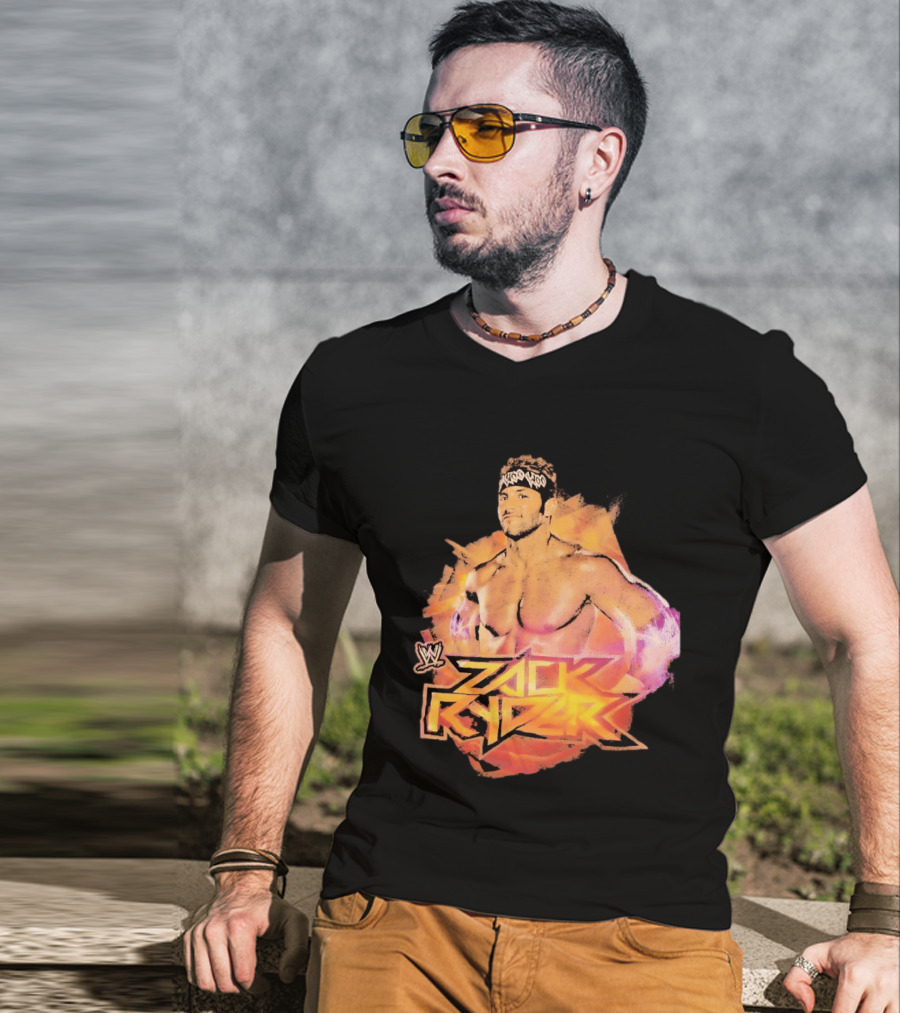 Zack Ryder WWE Woo Woo Woo Headband Wrestler T-Shirt