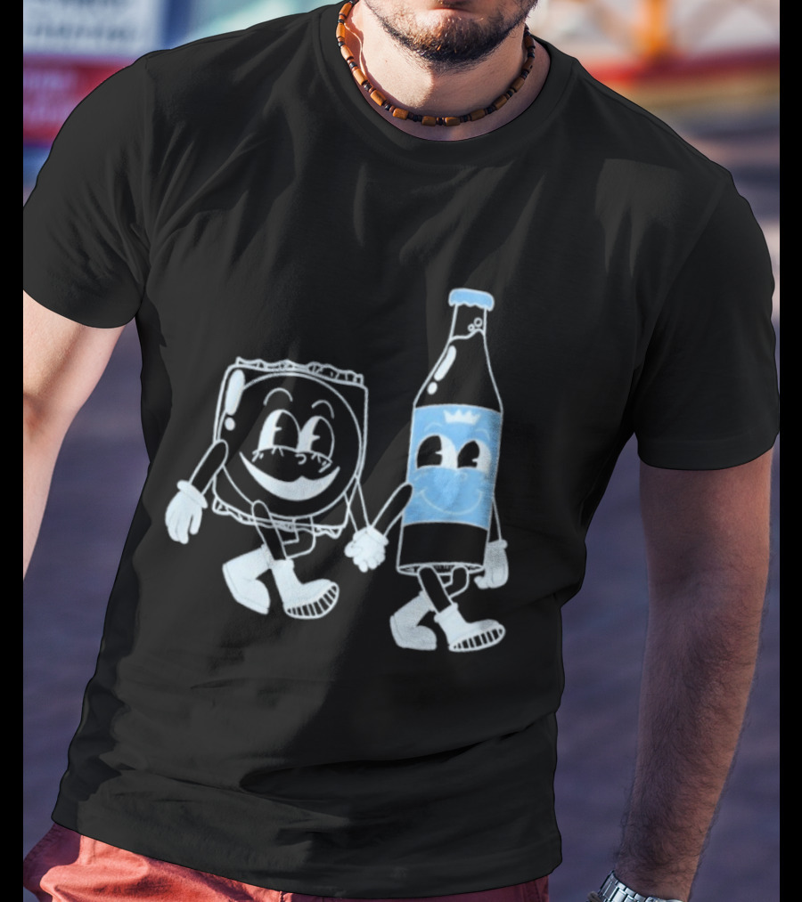 Matt Mitchell RC And MP Smiling Soda Bottle And Cartoon T-Shirt