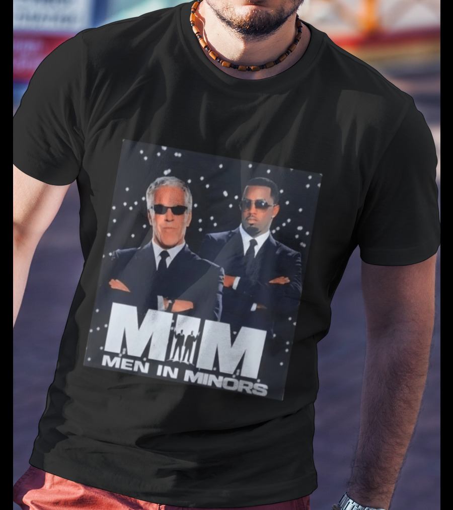 MiM Men In Minors Suit Sunglasses Stars T-Shirt