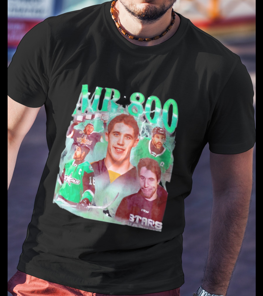 Curtis McKenzie Mr 800 Dallas Stars 16 Hockey Celebration T-Shirt