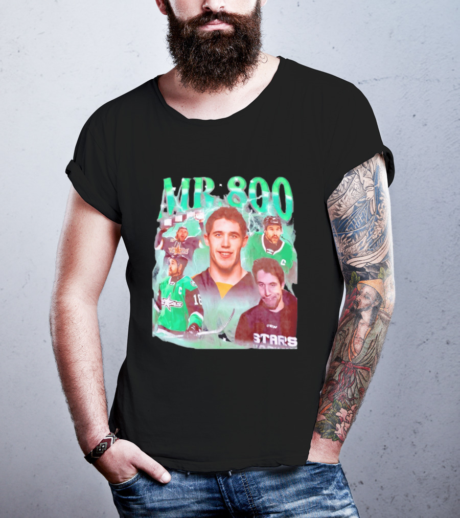 Curtis McKenzie Mr 800 Dallas Stars 16 Hockey Celebration T-Shirt