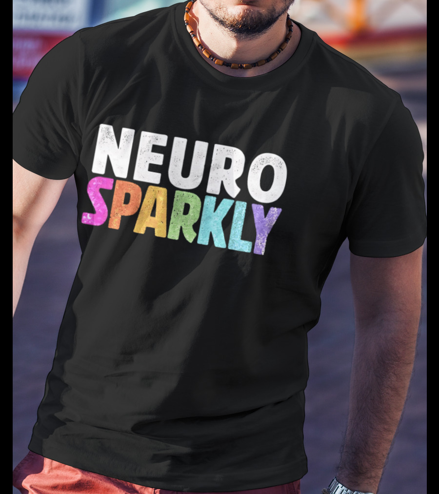 Neuro Sparkly Rainbow Glitter T-Shirt