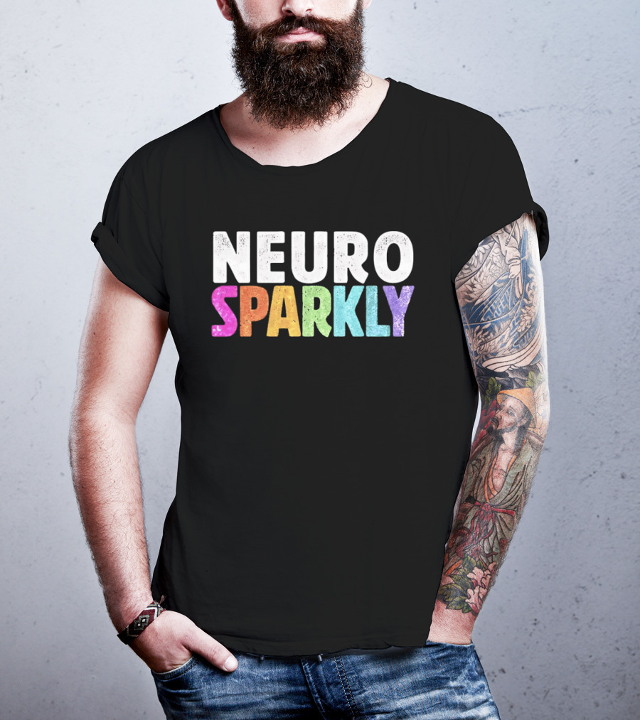 Neuro Sparkly Rainbow Glitter T-Shirt