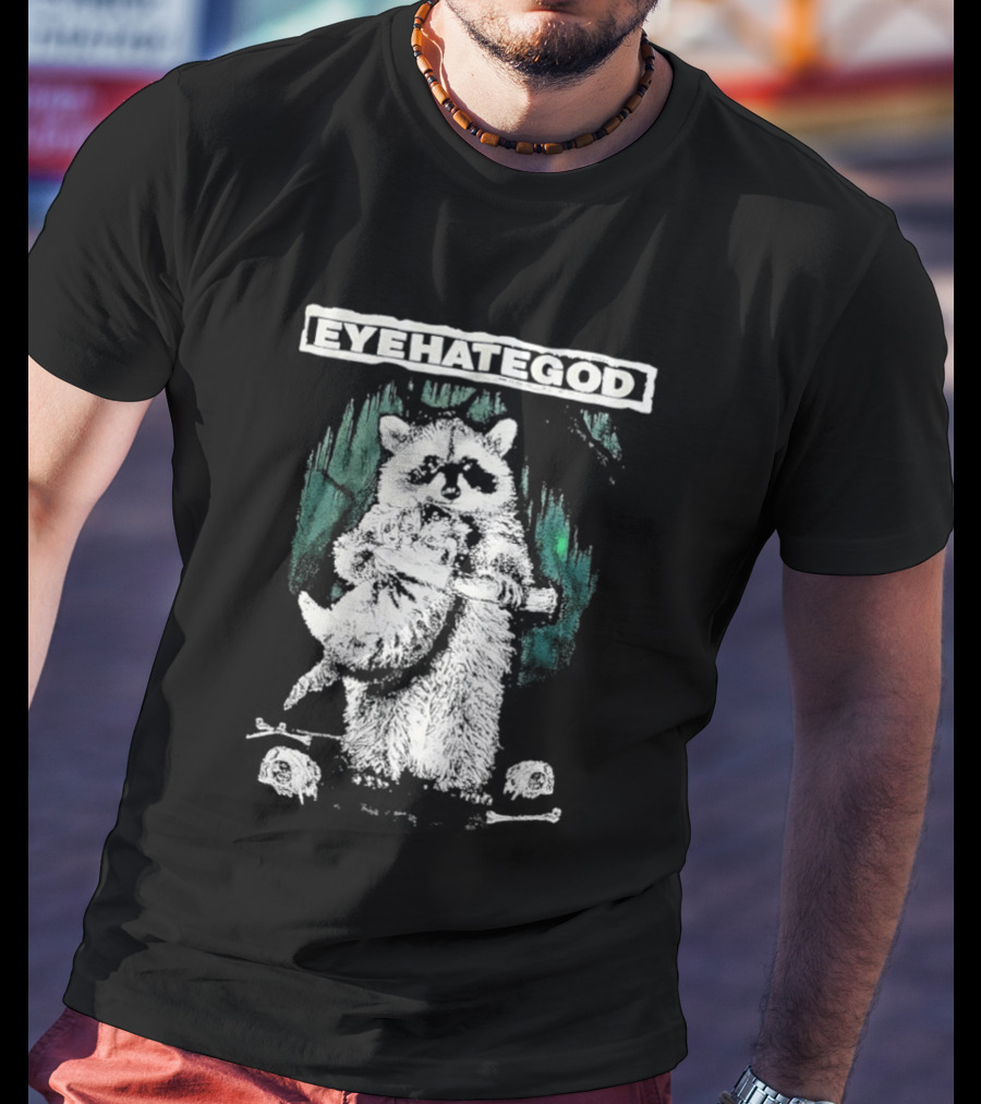 Raccoon Eyehategod Band Merchandise T-Shirt