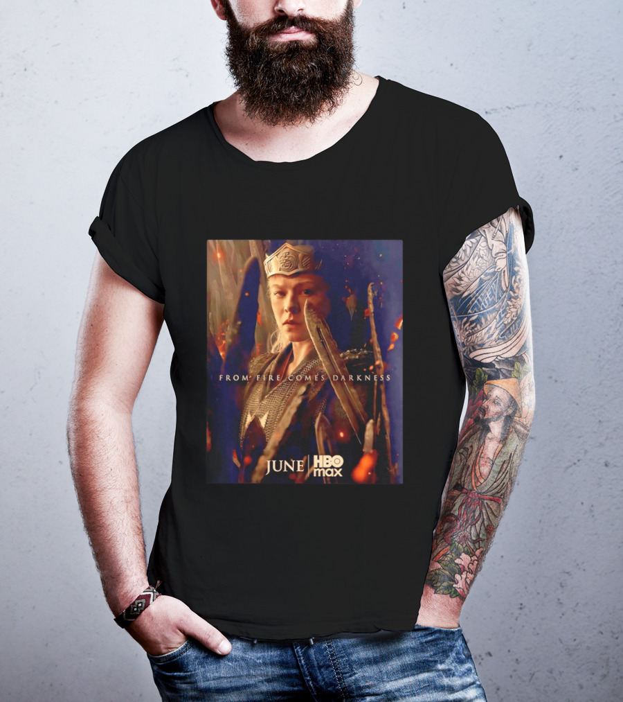 House Of The Dragon Queen Rhaenyra From Fire Comes Darkness HBO Max June T-Shirt