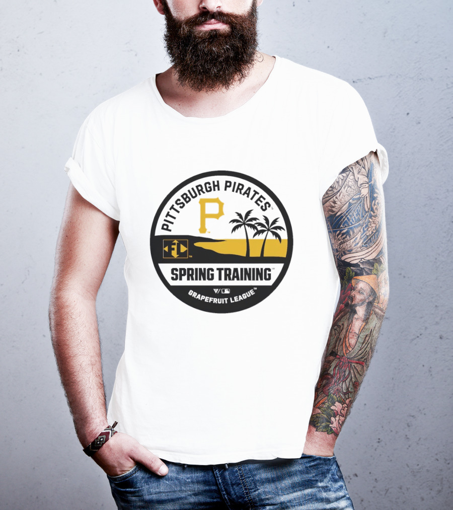 Pittsburgh Pirates Spring Training Luxe Knit Grapefruit League Palm Trees T-Shirt