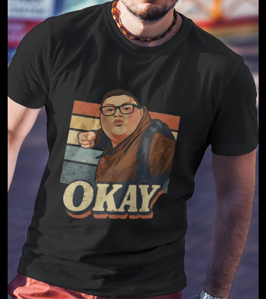 Okay Punch Meme Viral Reaction Brown Kid T-Shirt