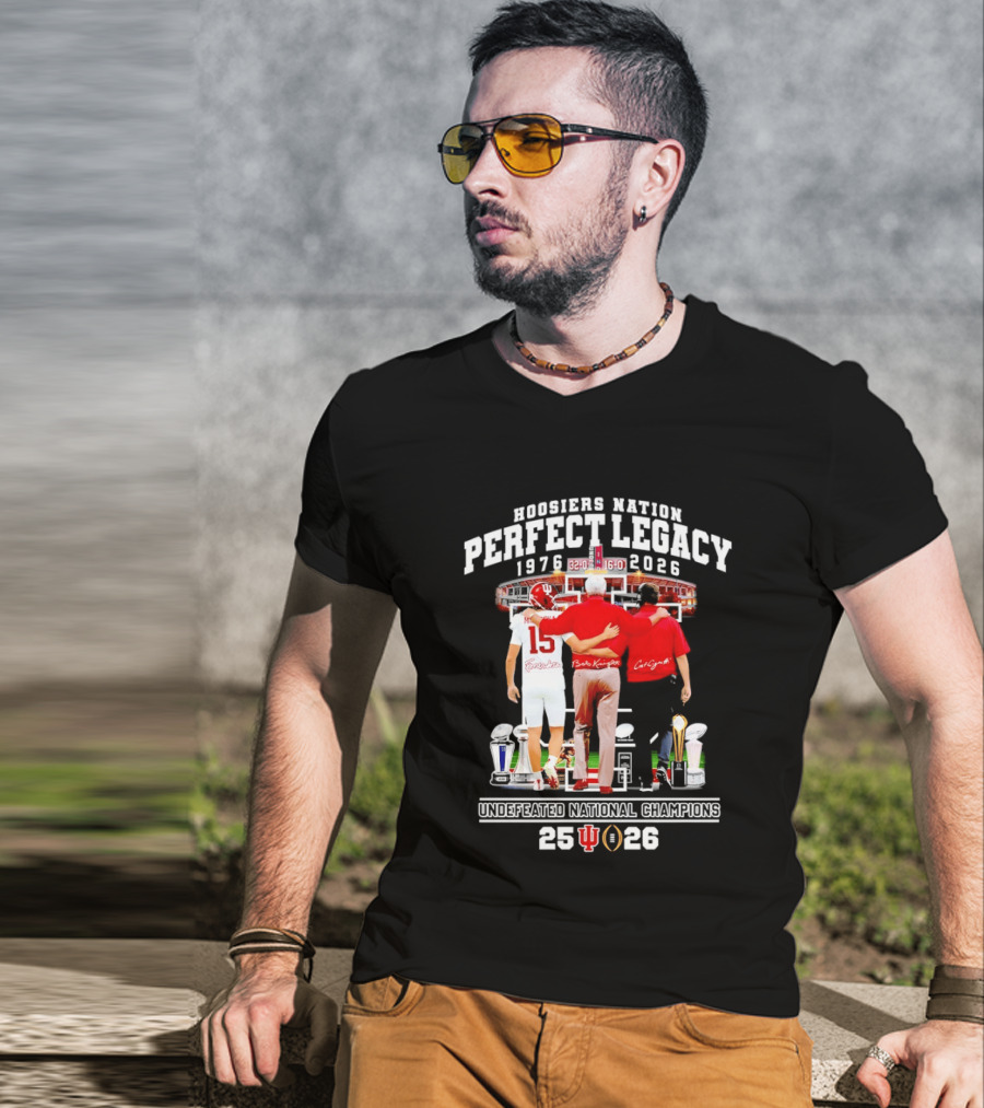 Indiana Hoosiers Coach And Player Nation Perfect Legacy T-Shirt