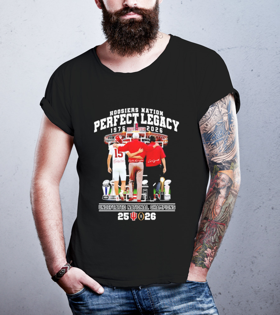 Indiana Hoosiers Coach And Player Nation Perfect Legacy T-Shirt