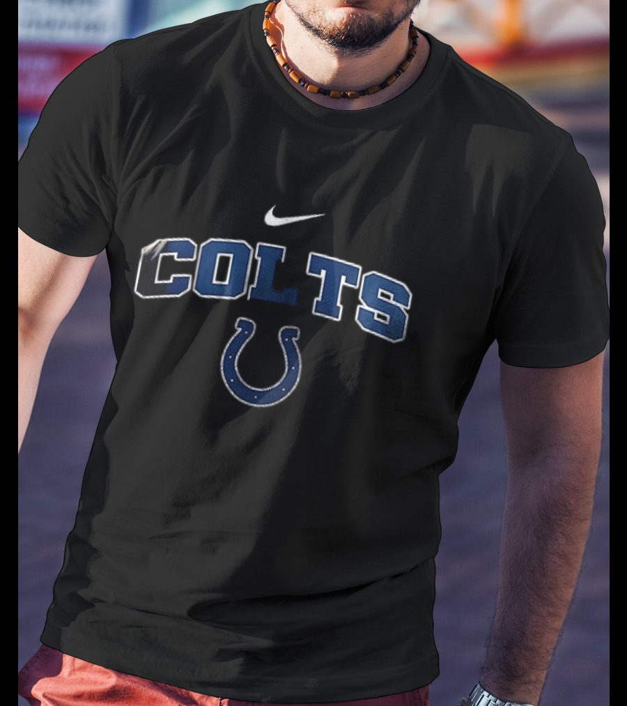 Indianapolis Colts Hairstylist NFL Nike Colts Horseshoe T-Shirt