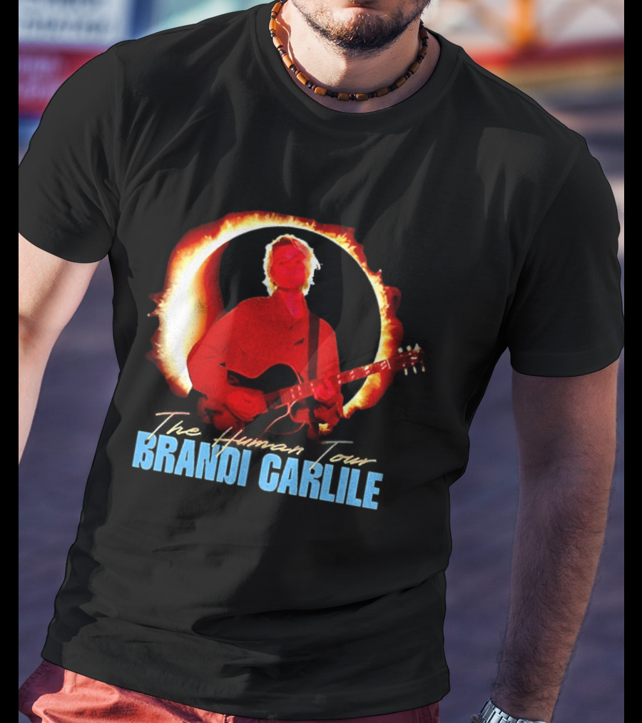 Brandi Carlile The Human Tour Eclipse Guitar T-Shirt