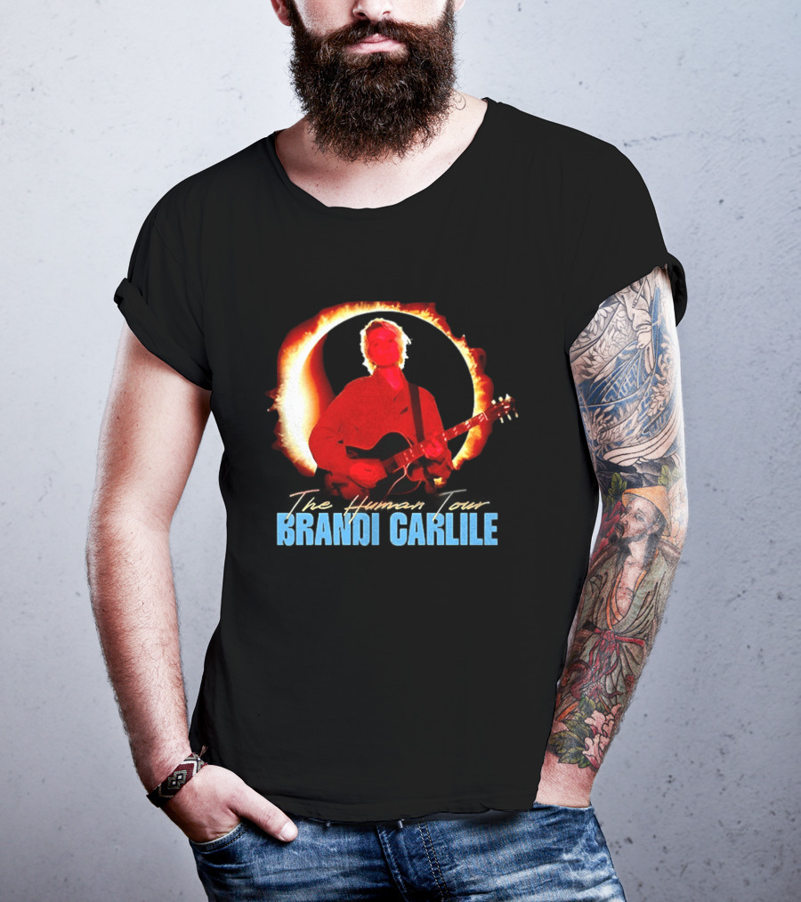 Brandi Carlile The Human Tour Eclipse Guitar T-Shirt
