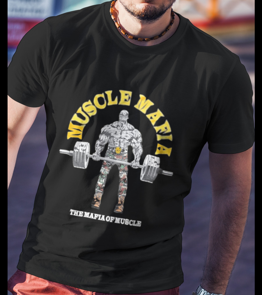 Warren Lotas Muscle Mafia The Mafia Of Muscle Weightlifting Power T-Shirt