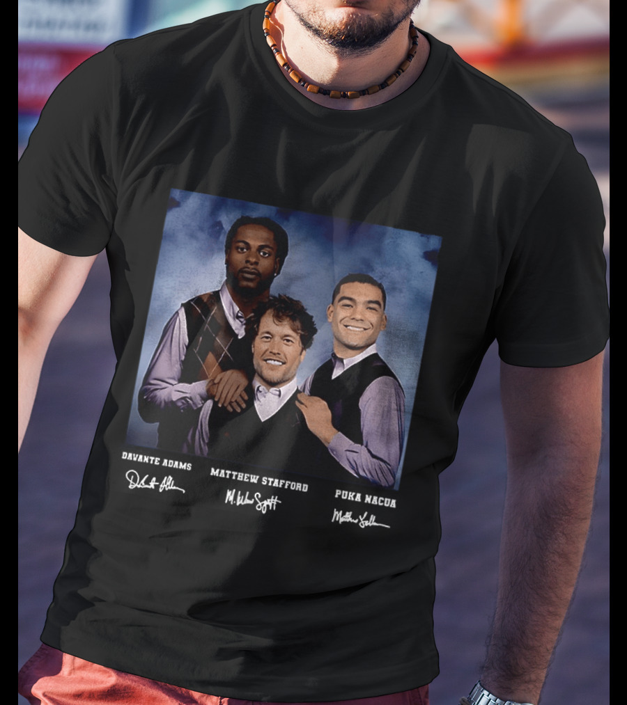 Davante Adams Puka Nacua Matthew Stafford Rams Football Step Brothers T-Shirt