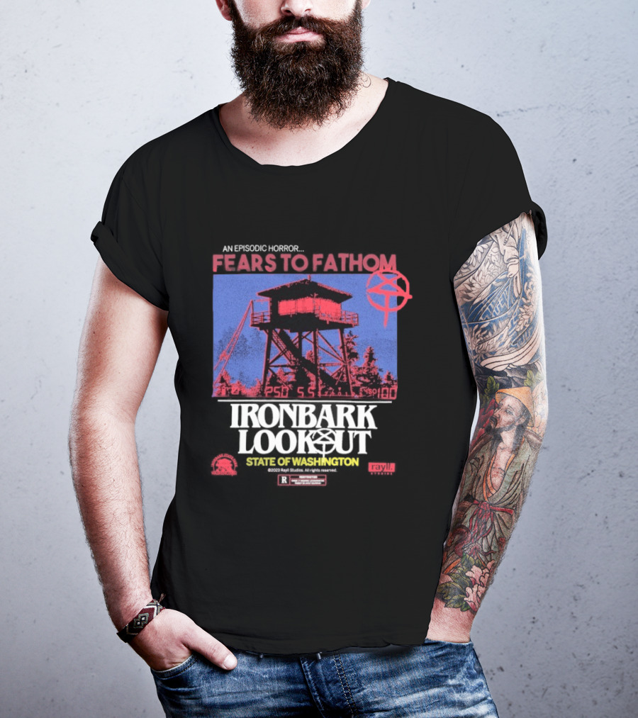 Fears To Fathom Ironbark Lookout State Of Washington Night Episodic Horror T-Shirt