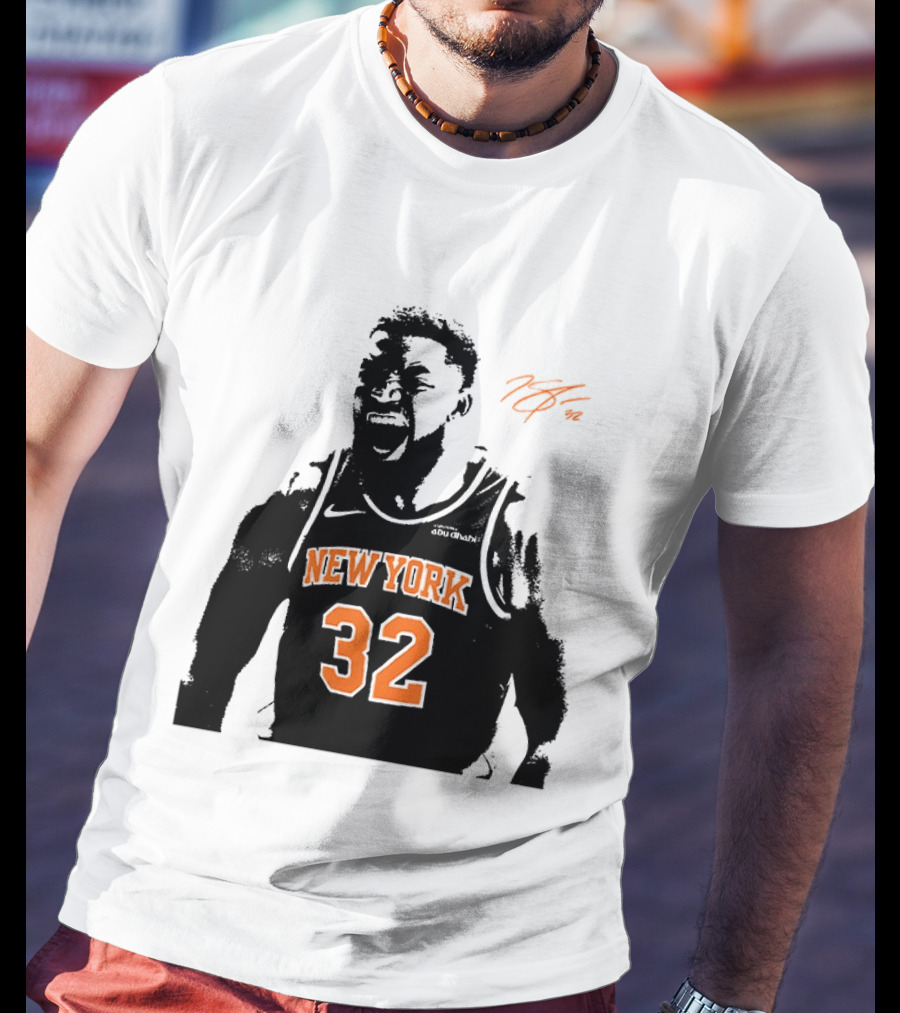 Karl Anthony Towns New York 32 Signature Knicks T-Shirt