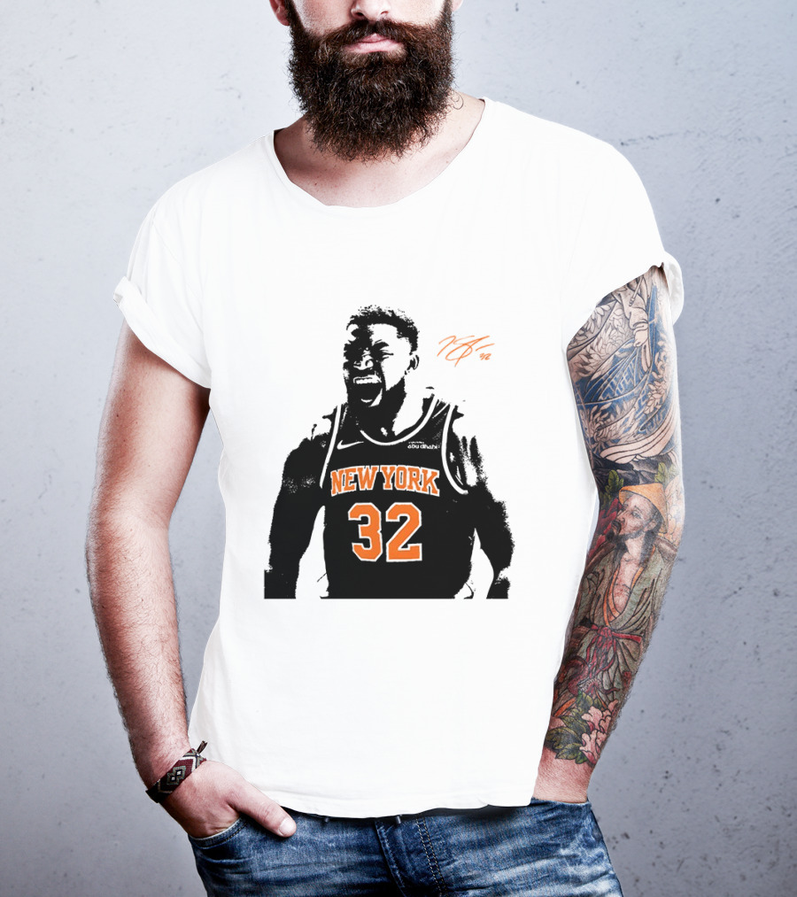 Karl Anthony Towns New York 32 Signature Knicks T-Shirt