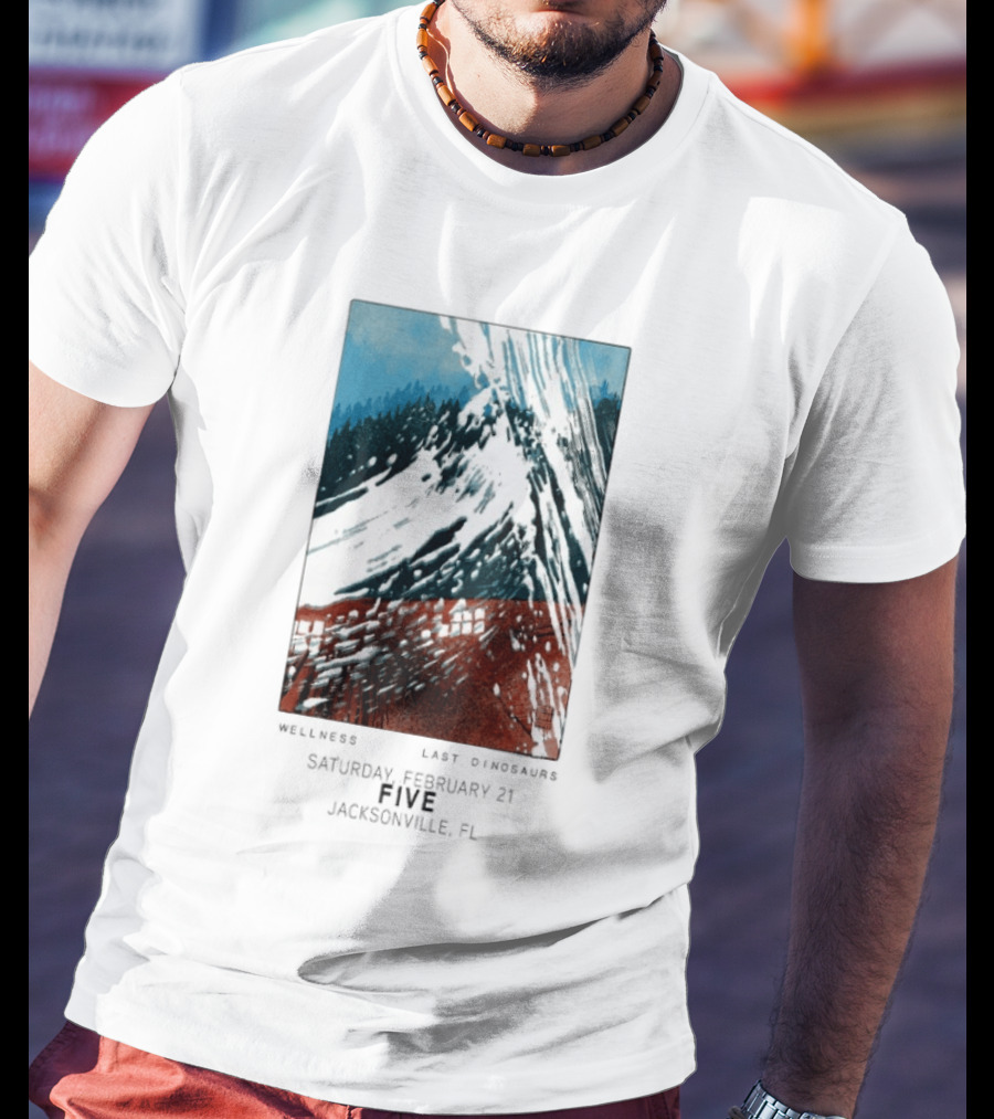 Last Dinosaurs Jacksonville FL Feb 21 2026 Mountain Scene T-Shirt