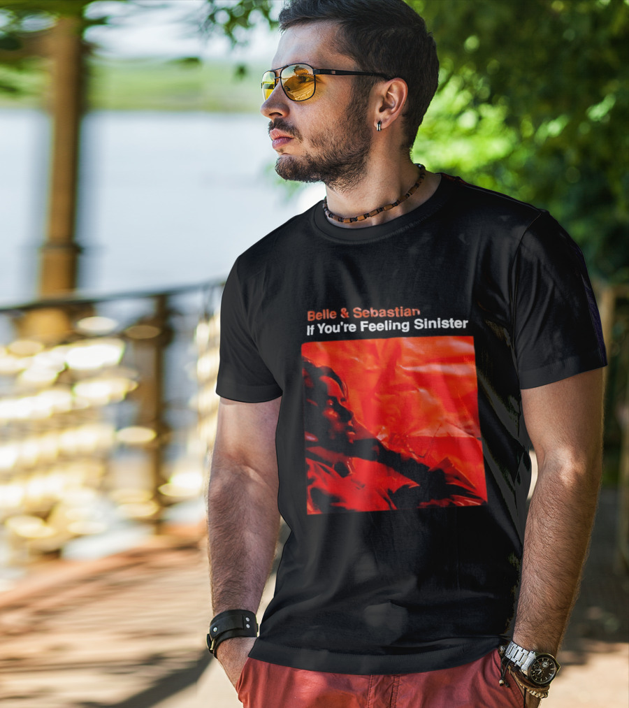 Belle And Sebastian If You're Feeling Sinister Album Art Red T-Shirt