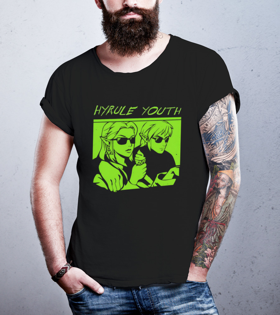 Hyrule Youth The Legend Of Zelda Sunglasses And Ice Cream T-Shirt