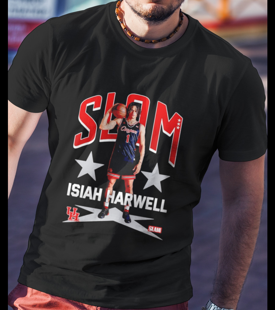 Slam Isiah Harwell Houston Cougars Basketball Remix T-Shirt