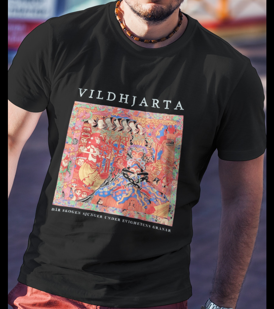 Vildhjarta Där Skogen Sjunger Under Evighetens Granar Psychedelic Fantasy Forest Band T-Shirt