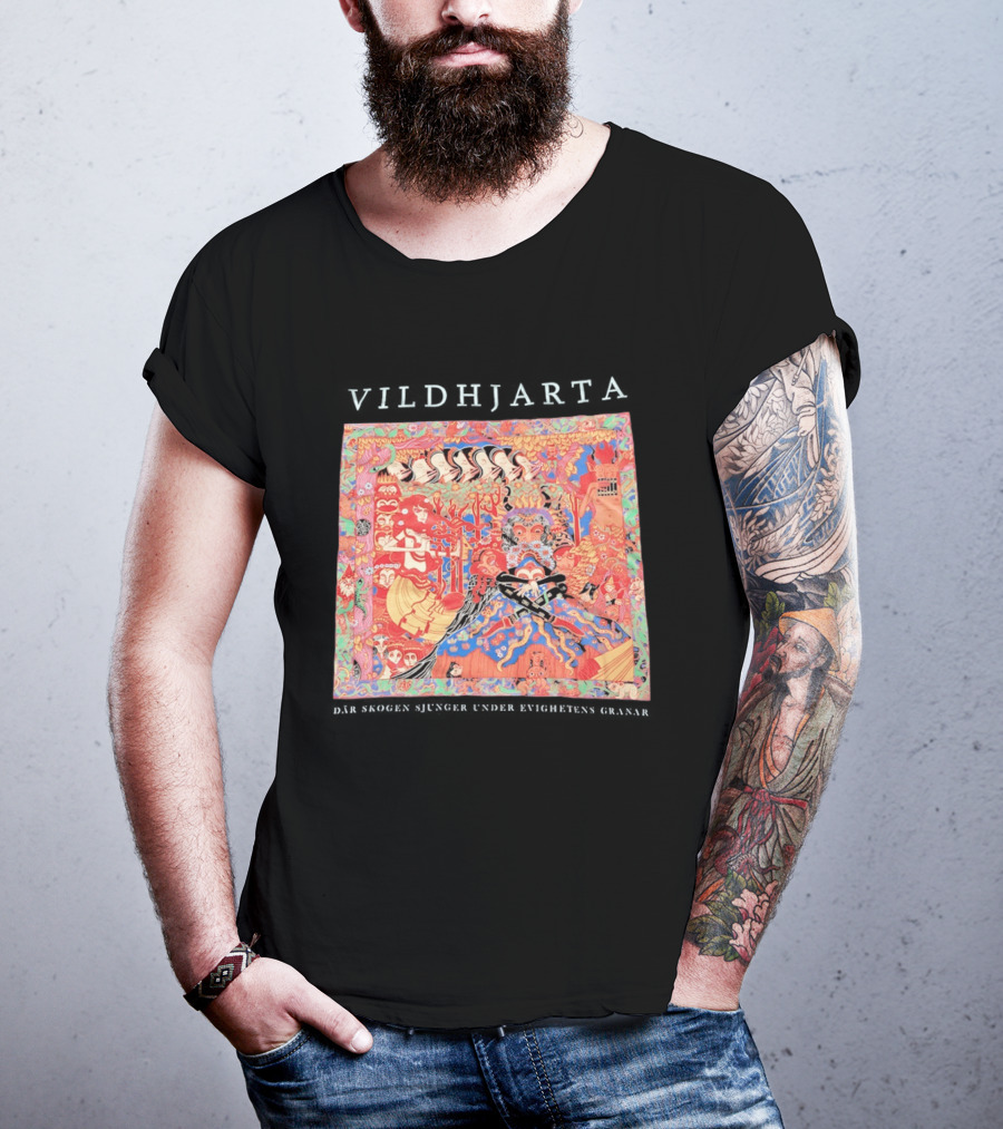Vildhjarta Där Skogen Sjunger Under Evighetens Granar Psychedelic Fantasy Forest Band T-Shirt