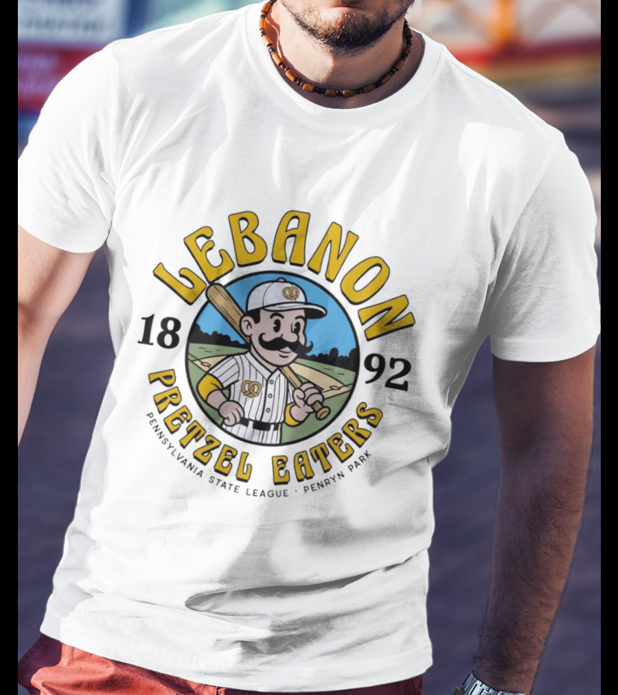 Lebanon Pretzel Eaters Baseball 1892 Pennsylvania State League Penn Park T-Shirt