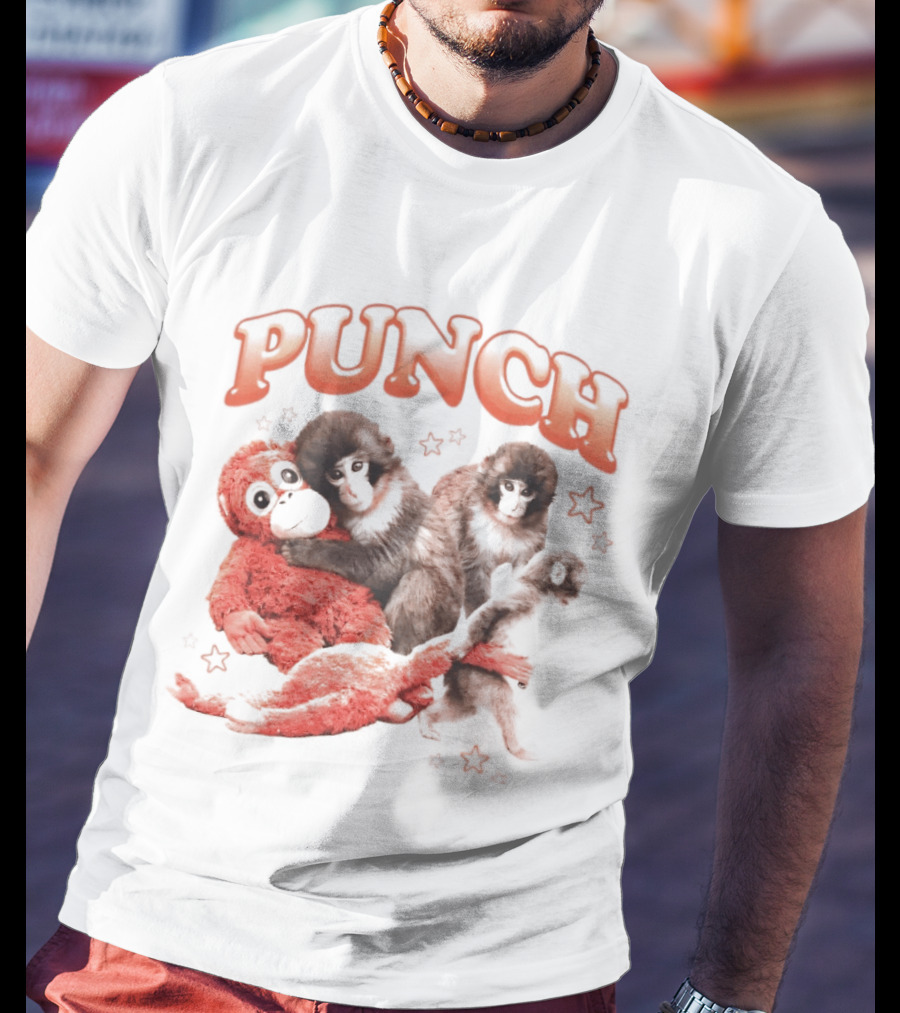 Punch The Monkey With Playful Puppet Friends T-Shirt