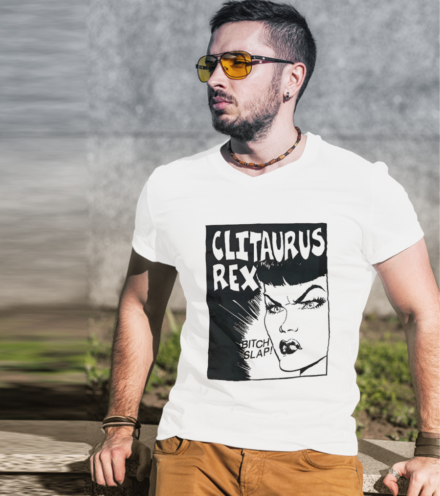 Clitaurus Rex Bitch Slap Retro Punk T-Shirt
