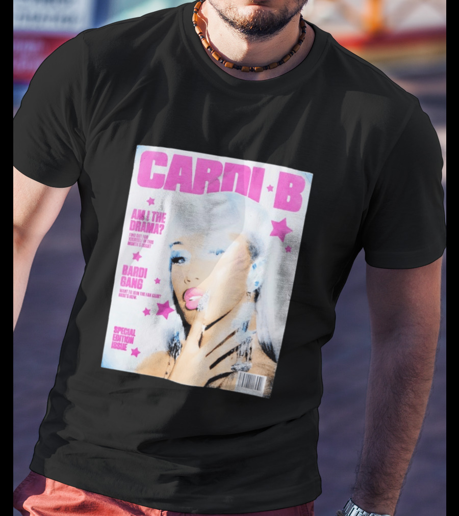 Cardi B Am I The Drama Special Edition Magazine Cover Bardi Gang T-Shirt