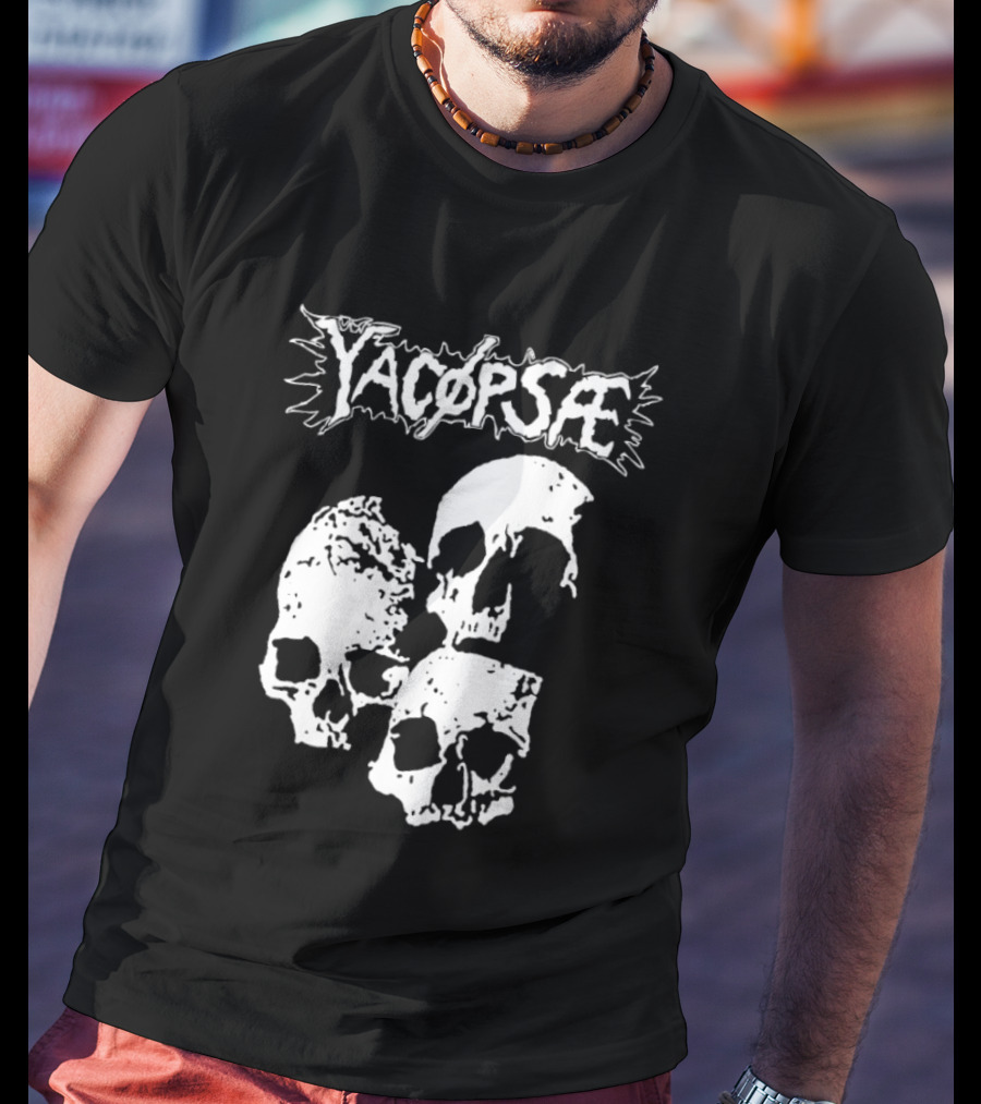 Yacopsae Skull Art Punk Band Merchandise T-Shirt