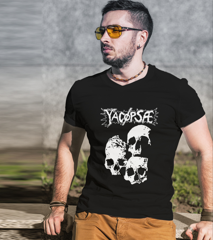 Yacopsae Skull Art Punk Band Merchandise T-Shirt