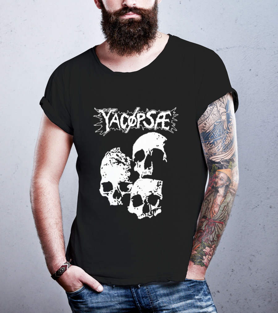 Yacopsae Skull Art Punk Band Merchandise T-Shirt