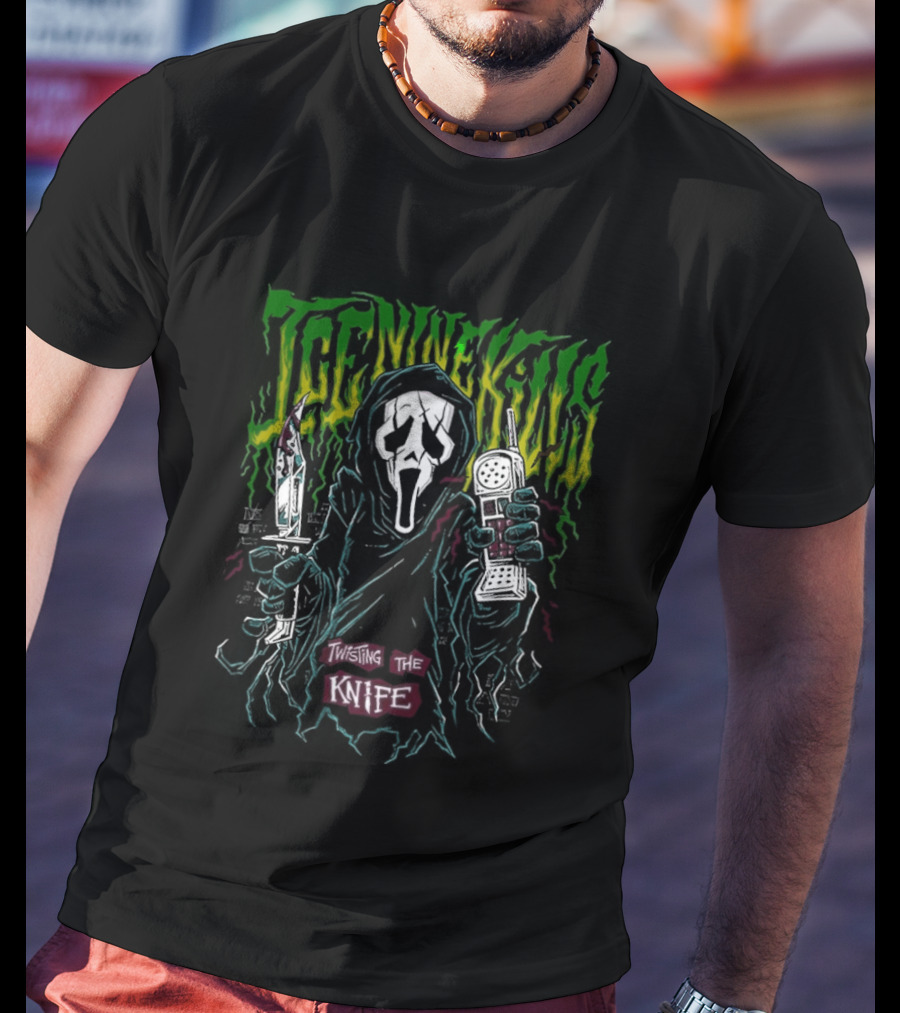 Ice Nine Kills Twisting The Knife Ghost Face Scream 7 Nightmare On The Knife Part One T-Shirt