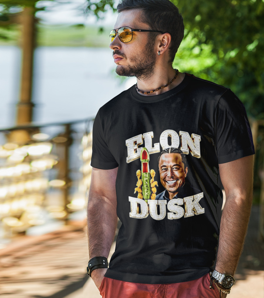 Elon Dusk SpaceX Rocket And Teddy Bears T-Shirt