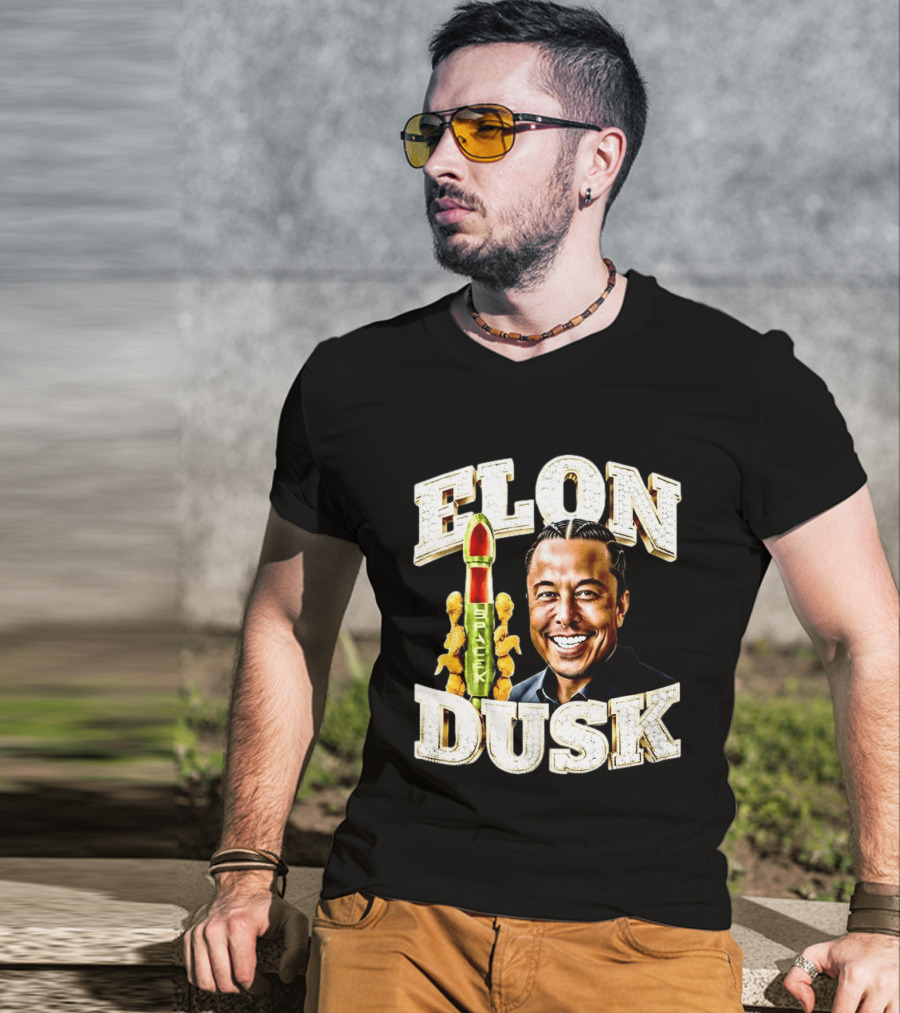 Elon Dusk SpaceX Rocket And Teddy Bears T-Shirt