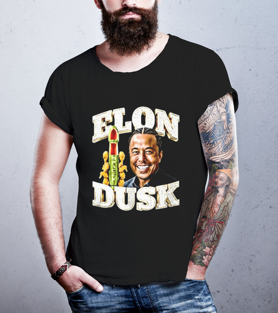 Elon Dusk SpaceX Rocket And Teddy Bears T-Shirt