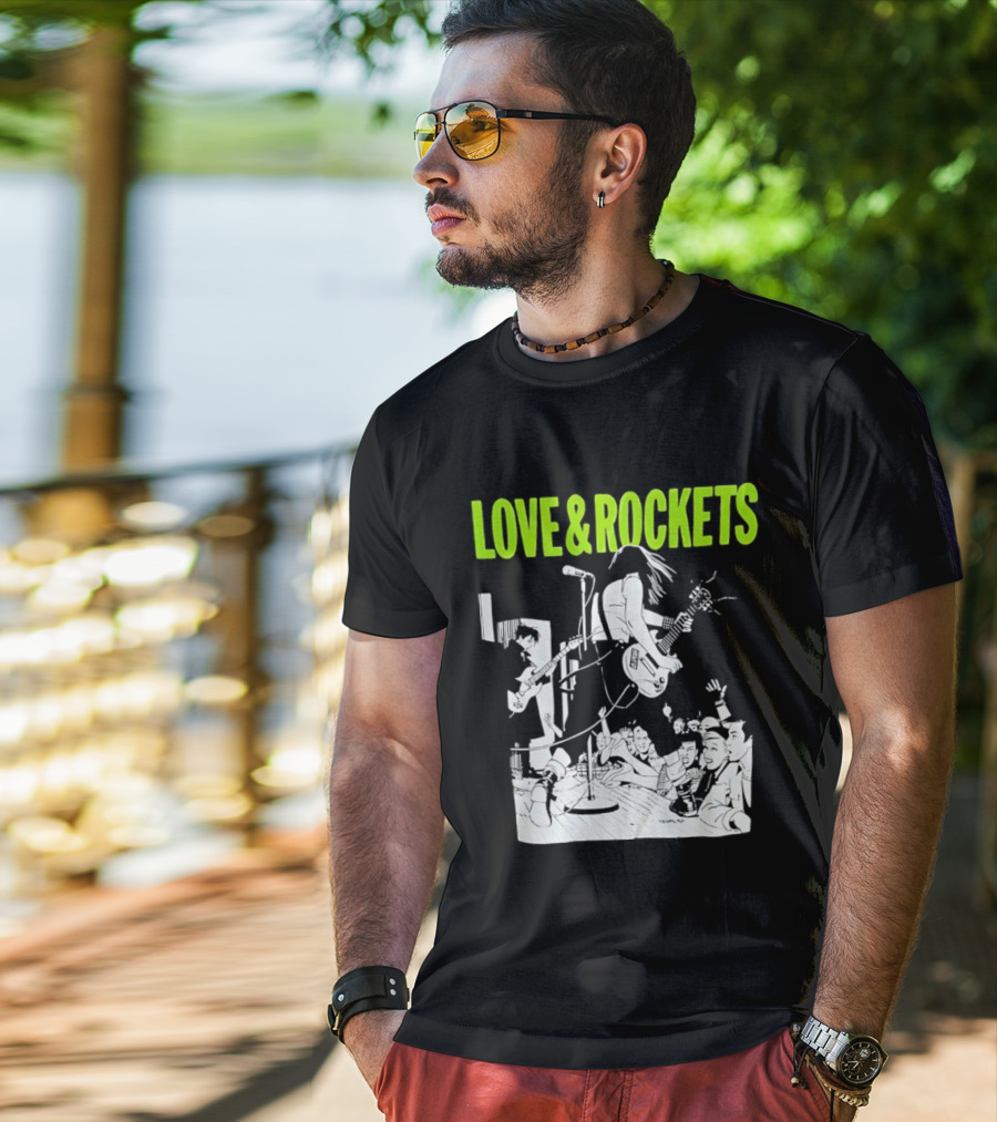 Love And Rockets Band Iconic Performance T-Shirt