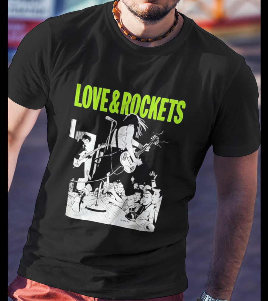 Love And Rockets Band Iconic Performance T-Shirt