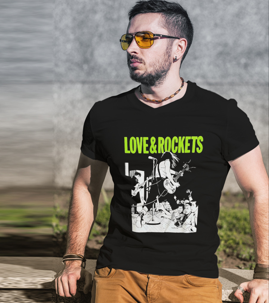 Love And Rockets Band Iconic Performance T-Shirt