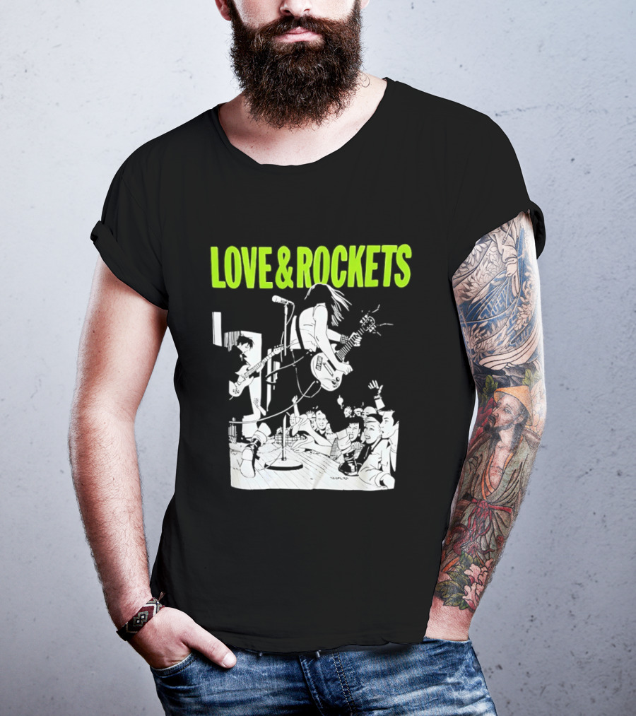 Love And Rockets Band Iconic Performance T-Shirt