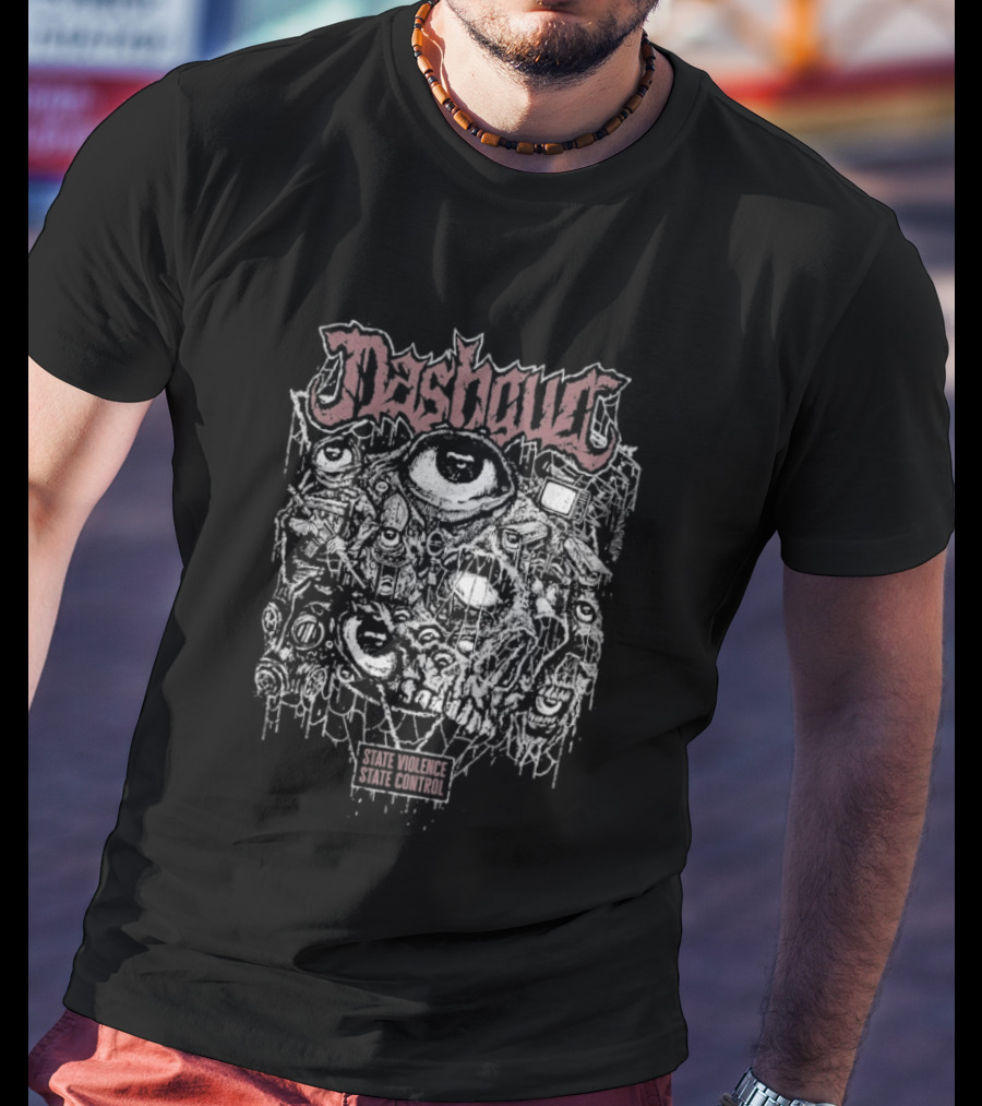 Nashgul State Violence State Control Eyes Occult Visuals T-Shirt