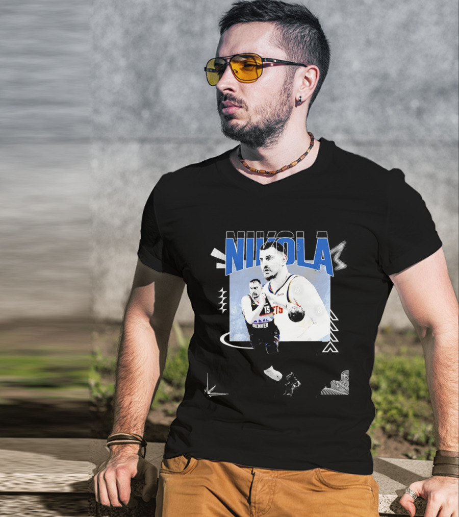 Denver Nuggets Nikola Jokic 15 Basketball T-Shirt