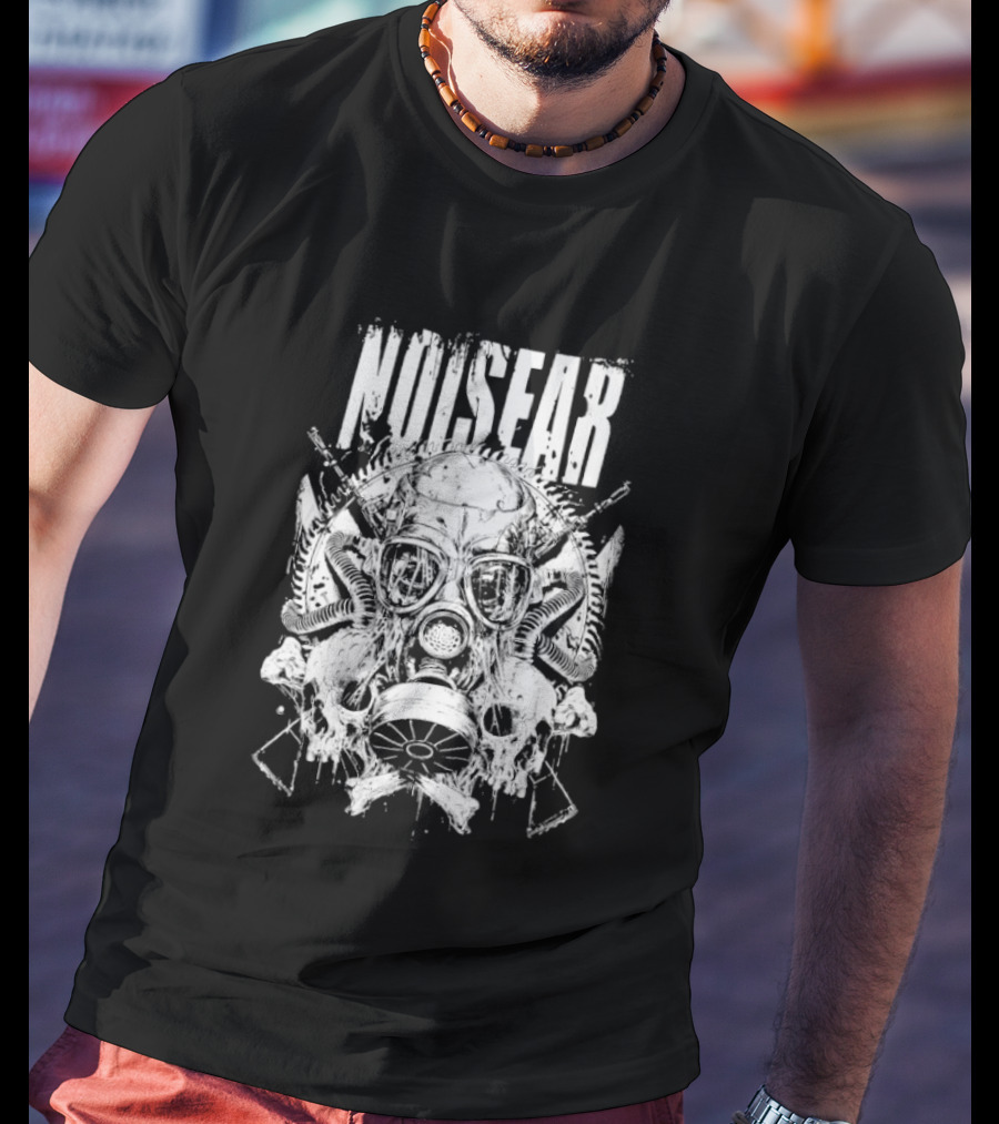 Noisear Skull Gasmask Intricate Warrior T-Shirt