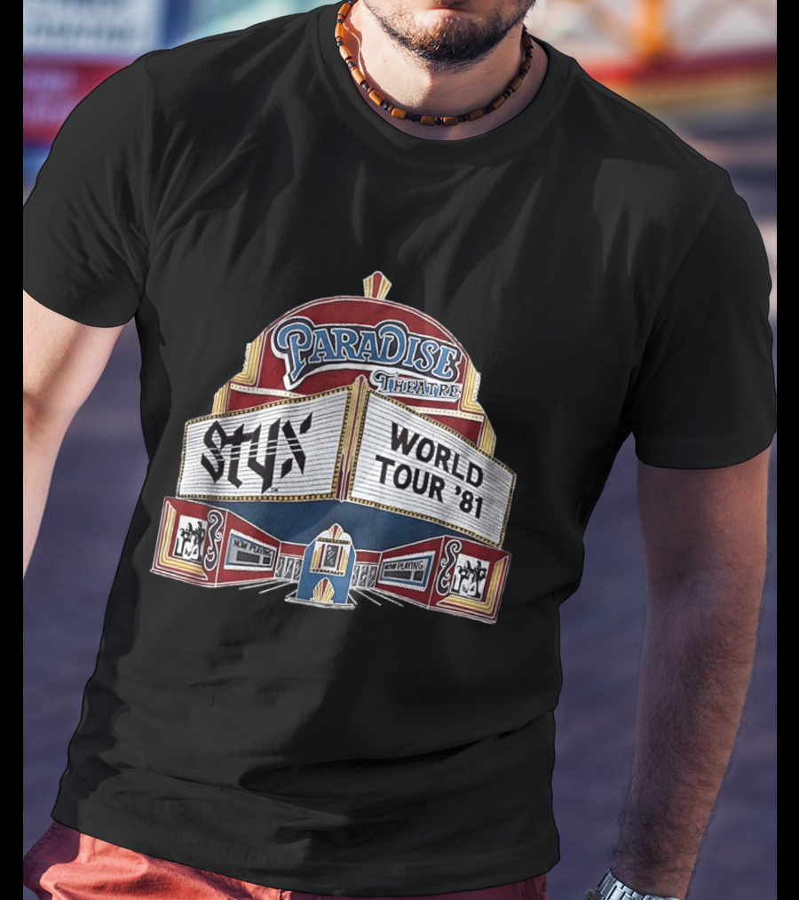 STYX Paradise Theatre World Tour '81 Marquee T-Shirt