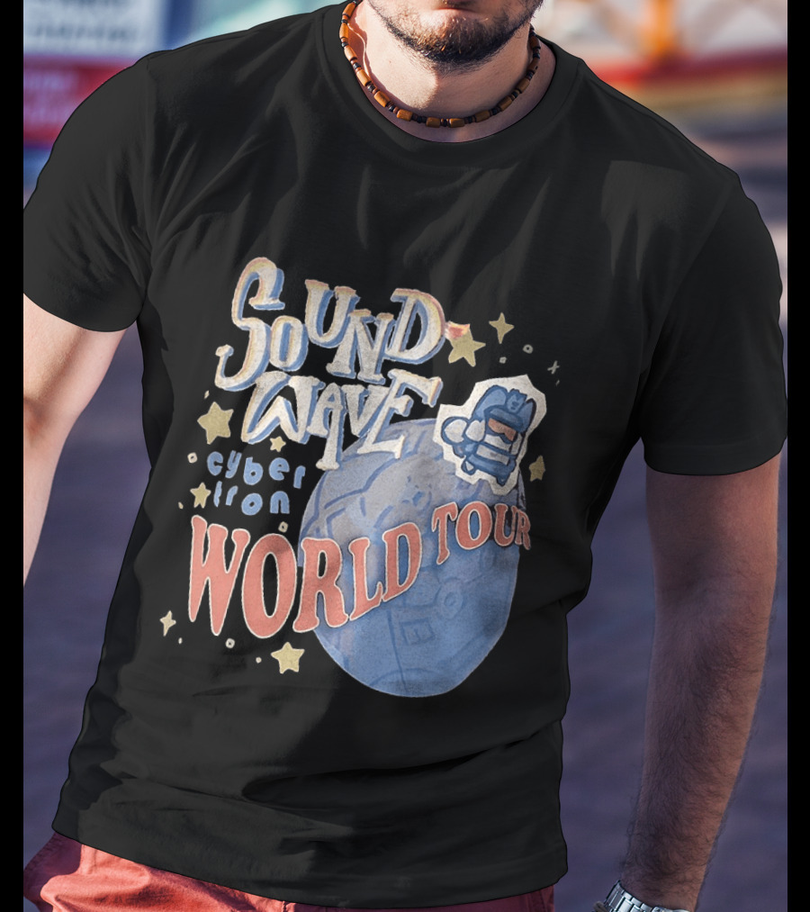 Soundwave Cybertron World Tour Stars Iconic Character Adventure T-Shirt