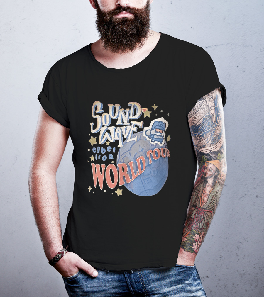 Soundwave Cybertron World Tour Stars Iconic Character Adventure T-Shirt